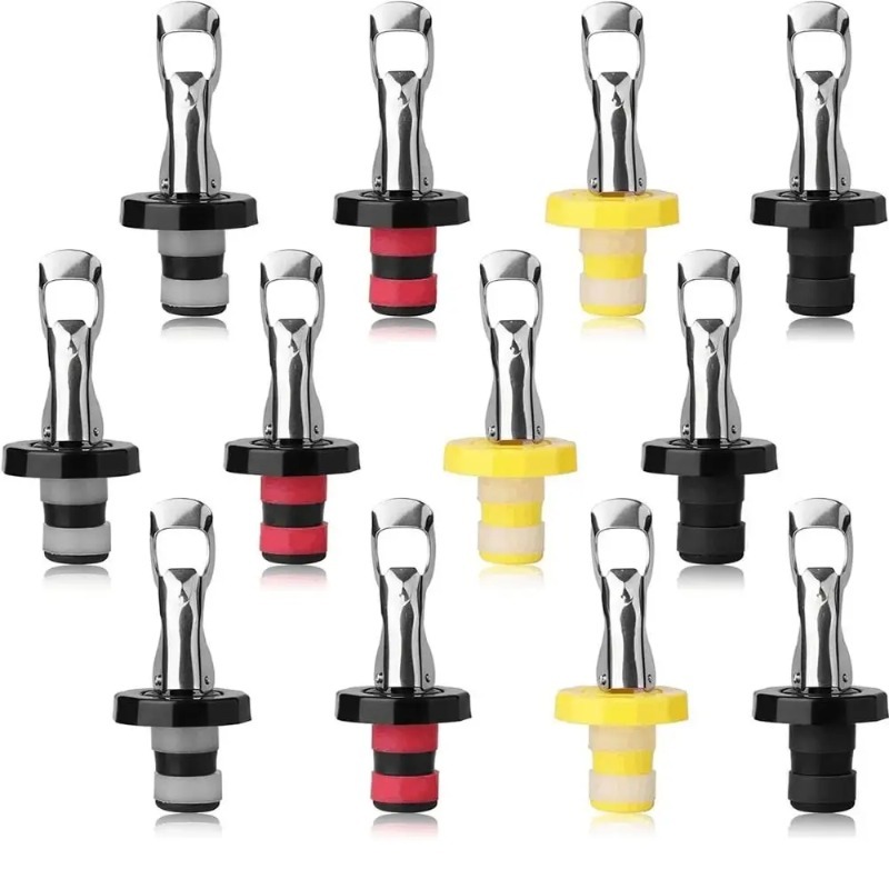 Wine Preservation Pump - 1/12PCS Vakuum Flasche Stopper Silikon Wein