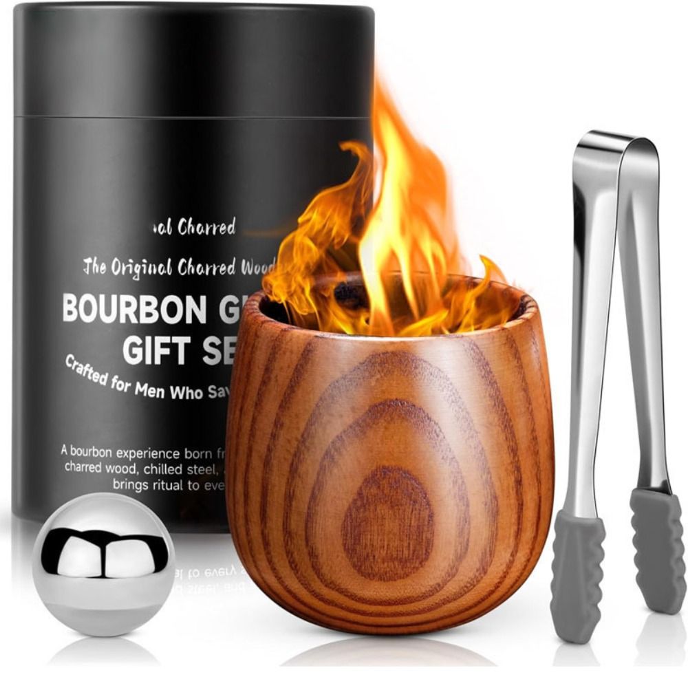 Home Bar Set - Hochwertiges handgefertigtes Whiskyglas-Set, Handpolieren, wiederverwendbares Bourbon-Glas,