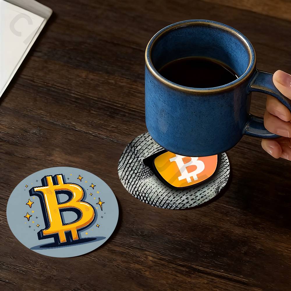 Bitcoin Kryptowährung BTC Holz – Bar Mat Rubber Bewertung und Preis