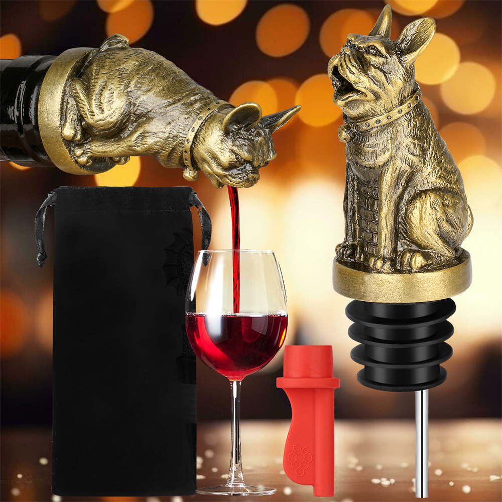Niedliche französische Bulldog – Wine Preservation Pump Bewertung und Preis